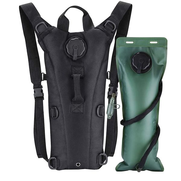 3 Litre Molle Military Tactical Hydration Backpack for Hiking - Desert Camo