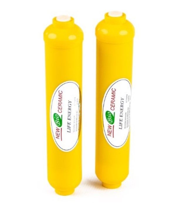 2 x Sole Aqua 10 inch water filter cartridge Inline Remineralization yellow