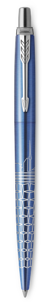 PARKER Jotter Special Edition Seoul Blue Chrome Trim Ballpoint Pen
