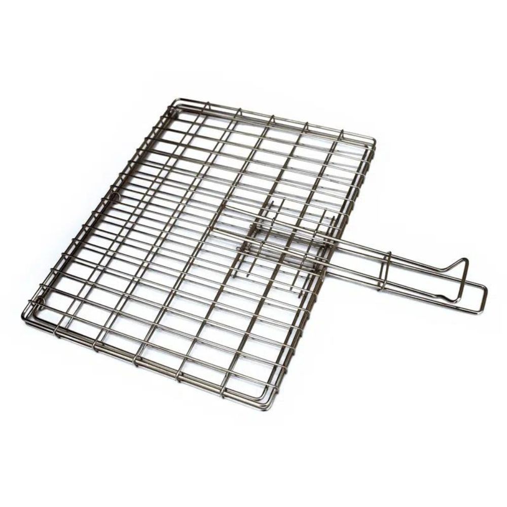 Lk's - Mild Steel - Big Box Sliding Handle Grid - Stainless Steel 