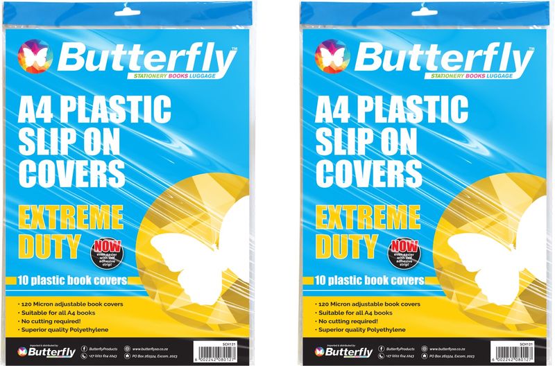 Book Cover - A4 120 m Clear Pre-Cut Plastic Adjustable 10X2