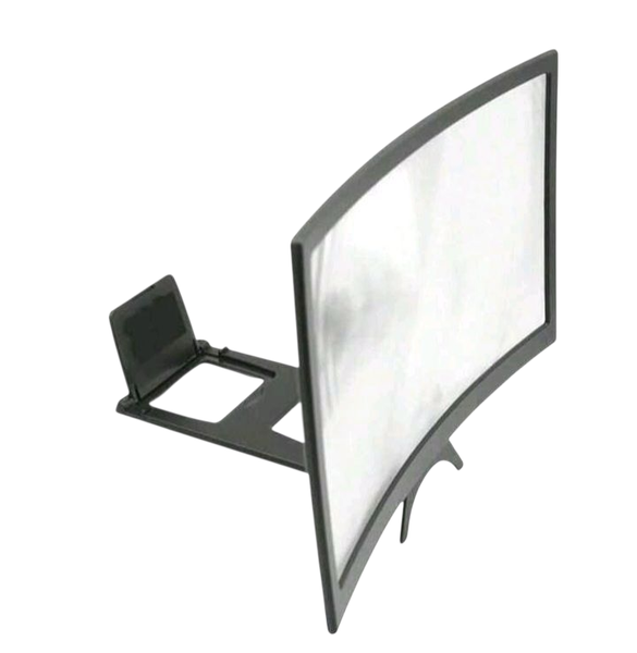 10" Curved HD Phone Projection Screen - Anti-Fatigue Mobile Magnifier