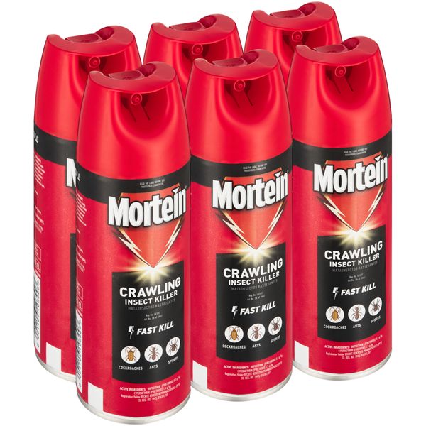 Mortein 6x300ml, Fast Kill, Crawling Insect Spray