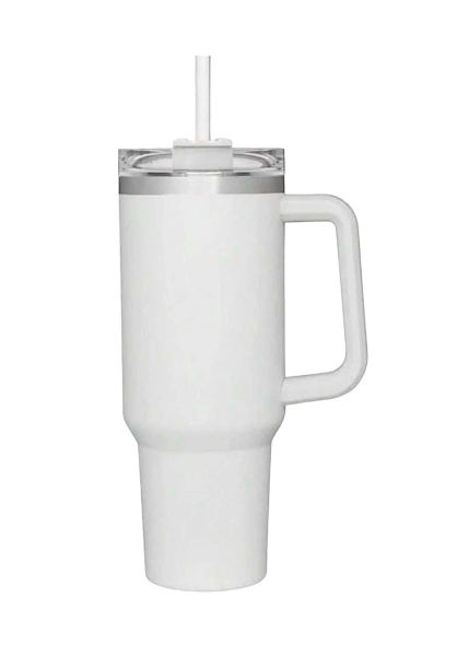 Stainless Steel Vacuum Flask with Straw
