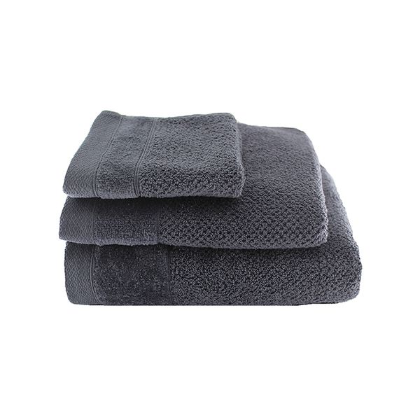 Wedgewood Collection 550gsm Charcoal -1 Facecloth, 1 HandTowel,1 BathTowel