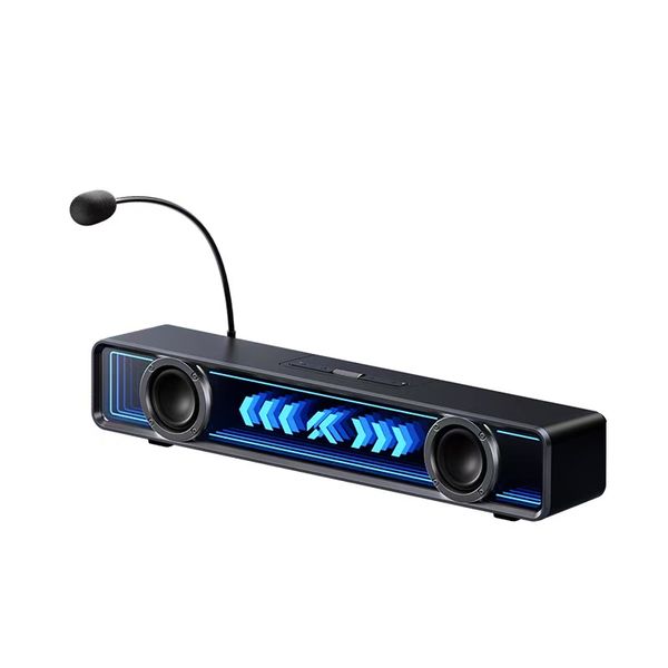 MCHOSE K20 RGB Gaming Sound Bar for PC - Wired &amp; Bluetooth Desktop Speakers