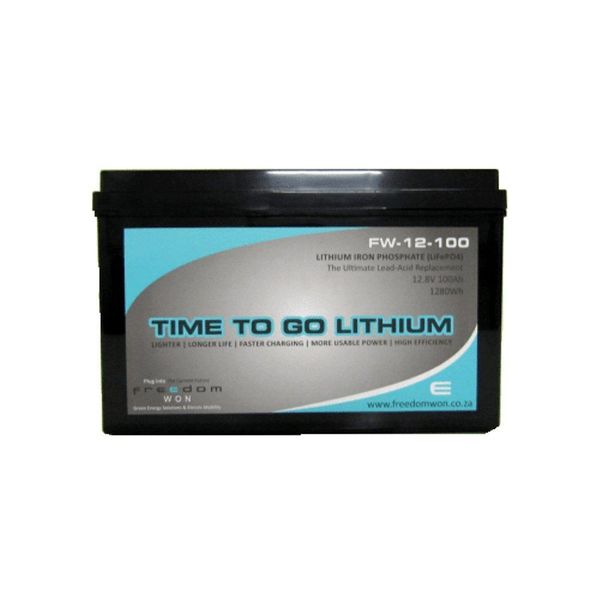Freedom Won LiFePO4 Lithium Ion Deep Cycle Battery 12V - 100AH