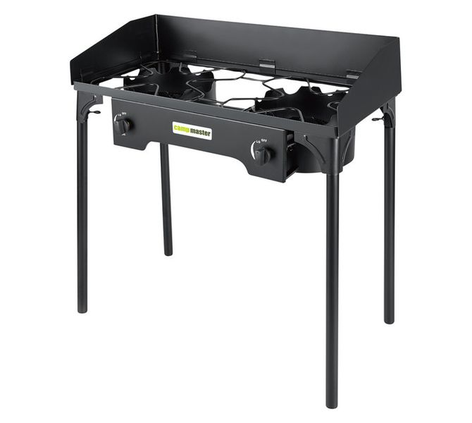 2 Burner Deluxe Gas Stove Black 840-45005