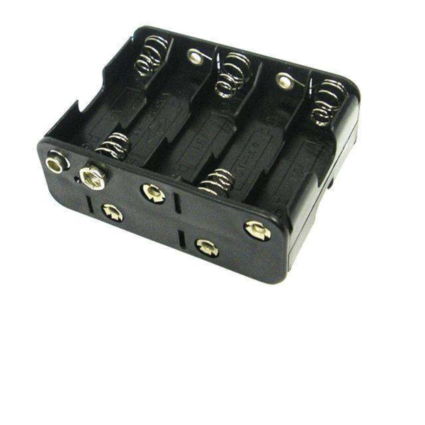 UM3X10 - Battery Holder with Snap Terminal for 10 x AA Batteries