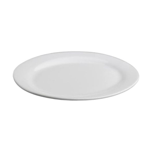 ZG8-401A White Glass Round Dinner Plate