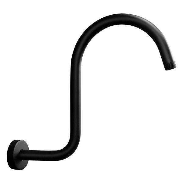 Trendy Taps Premium Quality Blackened Brass Goose Shower Arm