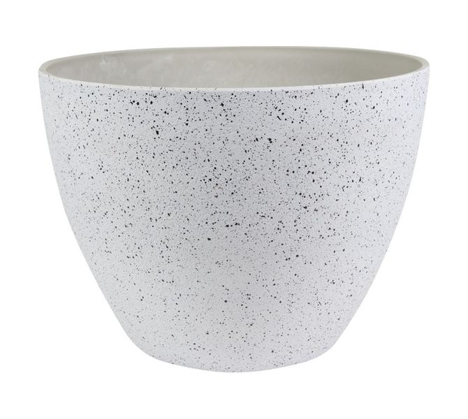 Nova Terrazzo Plant Plastic Pot White 360 x 360 x 270 mm