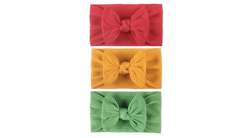 Set of 3 Baby Headbands with a Bow
