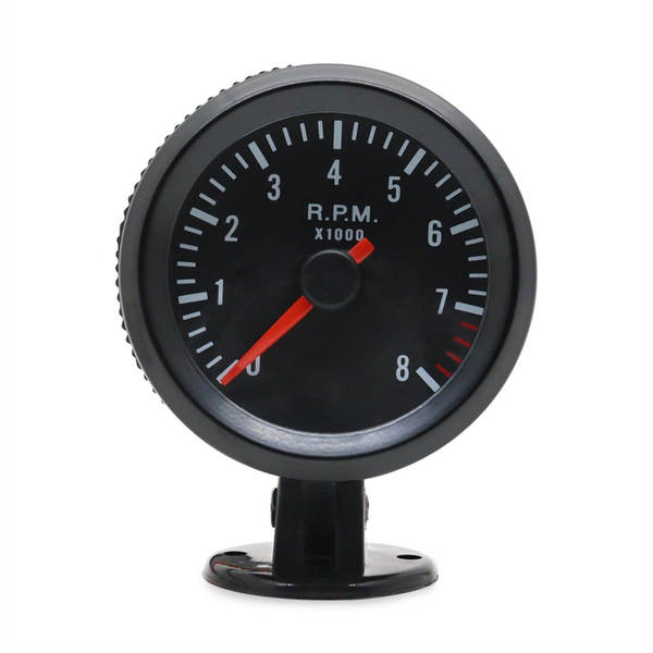52Mm Car Meter Tachometer Rpm Gauge For 1-8 Cylinders Gasoline Car