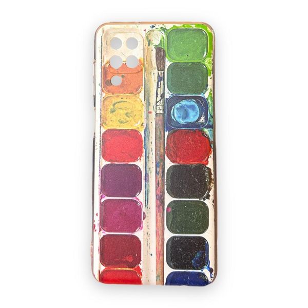 AMA Silicone Protective Case Paint Palette Print For Samsung A50/A30/A50s