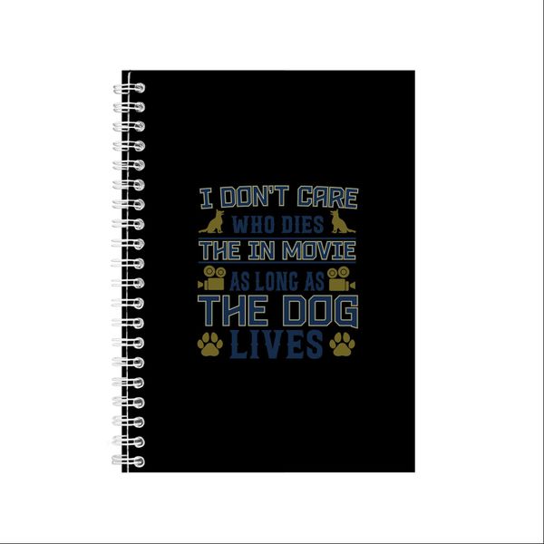 The Dog Lives Notebook Pet Gift Idea A5 notes 126