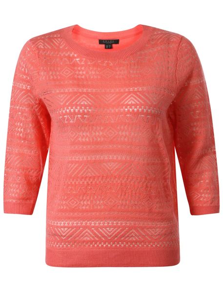 Tokyo Laundry Amara Reya Clover Pink Jumper - coral (Parallel Import)
