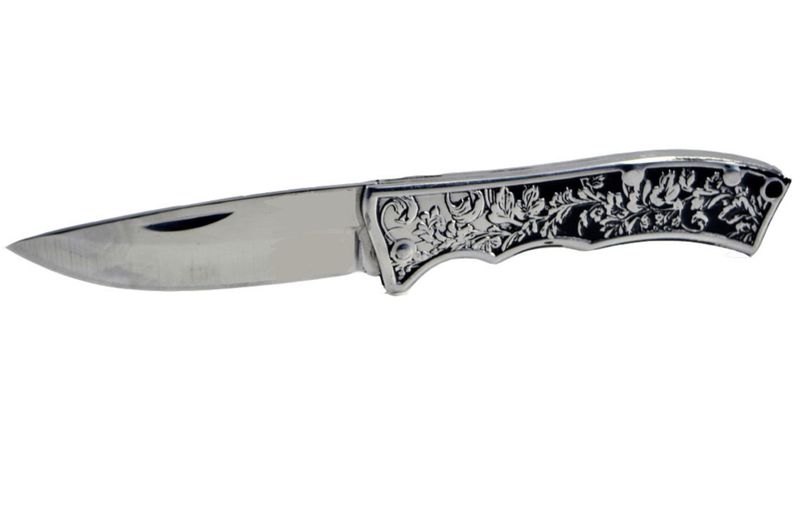 Retro Paisley Pattern 17.5 cm Pocket Knife