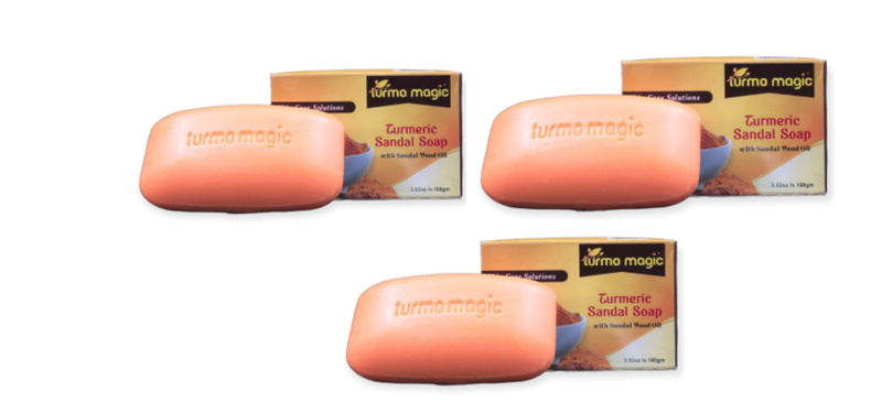 Face &amp; Body wash - Turmo Magic Soap Turmeric 3 Pack