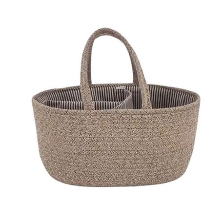 Cotton Rope Diaper Caddy Storage Basket Image