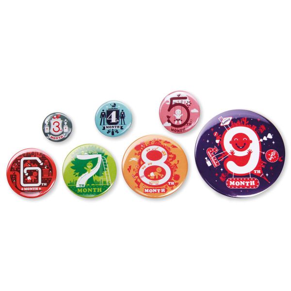 Baby Countdown, Schwangerschaftsbuttons / Pregnancy Buttons