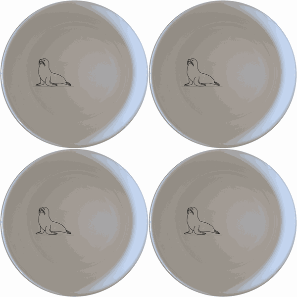 Cape Fur Seal Bowl Set of 4 - Range 3