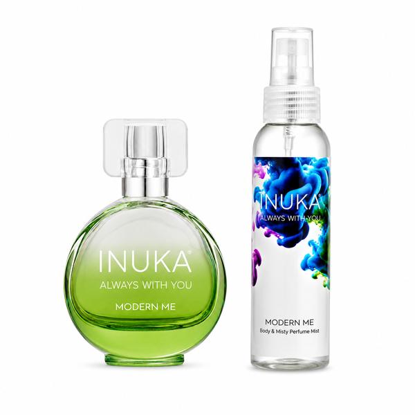 Inuka Modern Me 35ml Perfume and 100ml Hair &amp; Body Mist Set - Lime for Her