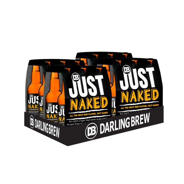 Darling Brew JUST Naked Non-alcoholic Beer 24 x 340ml