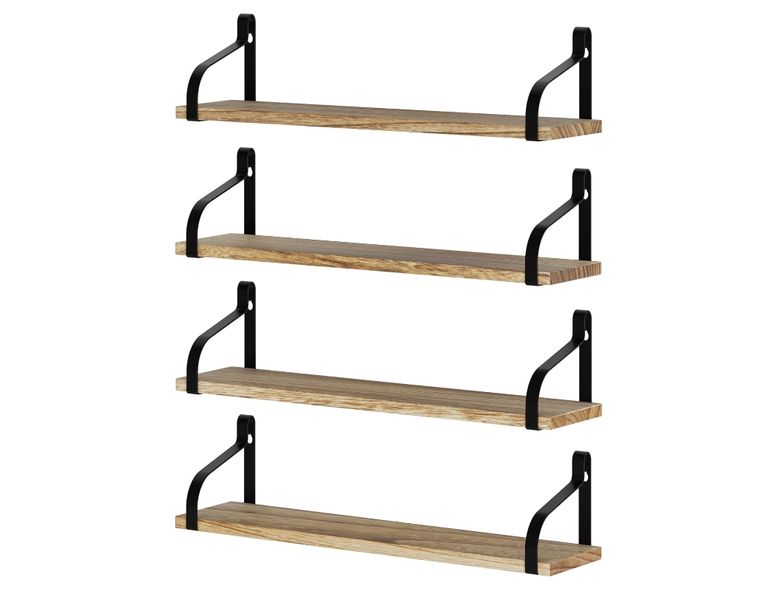 17"x 4.5" Prato Floating Shelf for Kitchen, Wall Bookshelf, Floating