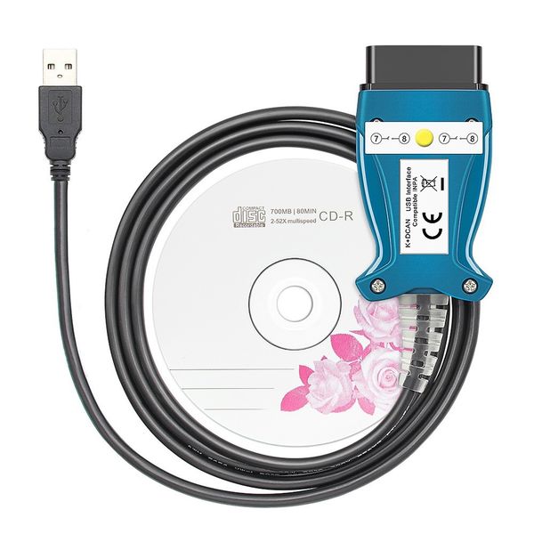 Inpa K+dcan USB Diagnostic Cable Compatible With Bmw, Full Obd2 Diagnostics