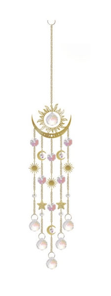 Decorative Metal &amp; Glass Sun Catcher Hanging Ornament