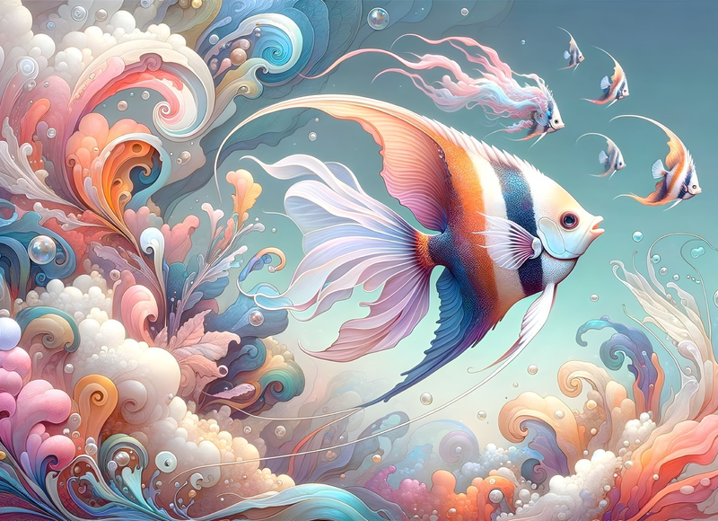 Canvas Wall Art Home Decor - Flying Fish