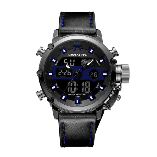 Megalith Dual Display Multipurpose Luminous Quartz Watch