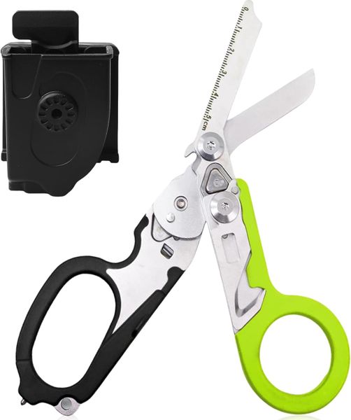 Portable 6 in 1 Multi-Function Foldable Emergency Response Medical Scissors