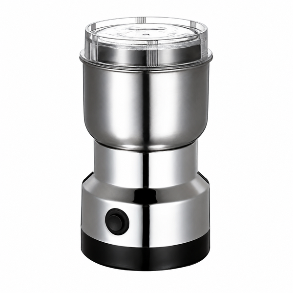 Electric Grinder for Spices Coffee &amp; Grains, Compact Stainless Steel Cup