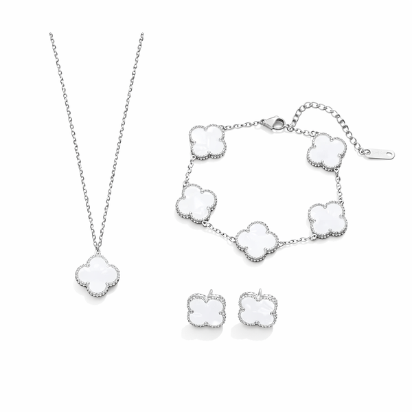 Vixen Clover Necklace, Bracelet and Earrings Set