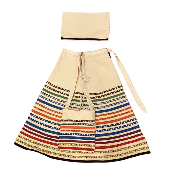 African/Traditional Wrap Skirt Set