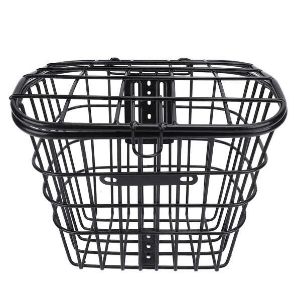 Bike Basket with Black Liner Bag Front Metal Storage Basket