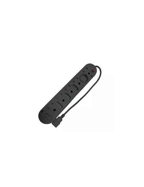 Acconet 10-Way Multiplug 5x 16A SA, 4x 5A 2-Pin, 1x Round 5A, Black