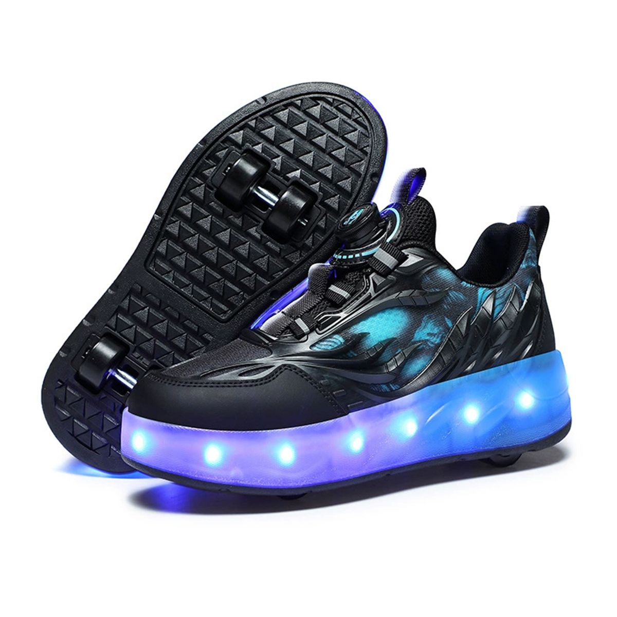 Kids LED 2Wheels Roller Skates Shoes,Light Up Sneakers,Skate