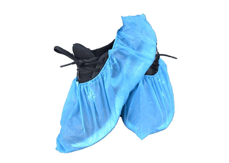Disposable Plastic Shoe Covers - Blue - 100s