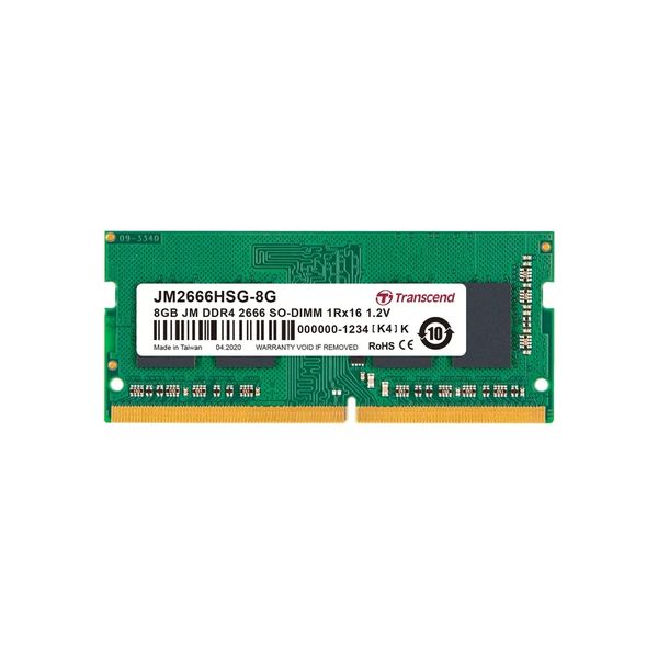Transcend JetRam JM2666HSG-8G 8GB DDR4-2666MHz Laptop RAM