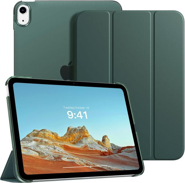 TechByte Smart Case for iPad 10th Generation 10.9" - Tri-Fold Cover - Green