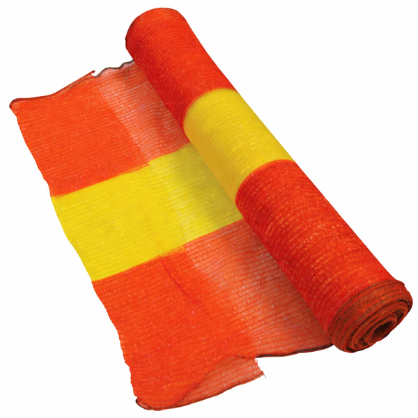 Yellow &amp; Orange Woven Barrier Netting 1 x 100m 990