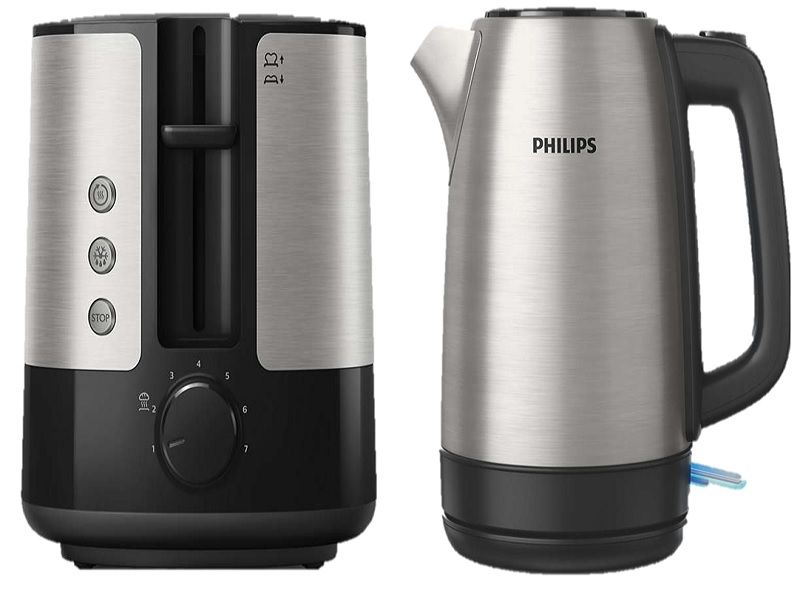 Philips Viva Collection Toaster+philips Daily Stainless Steel Kettle