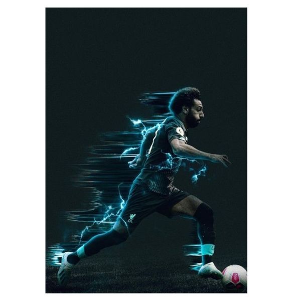 Mo Salah In Action - A1 Poster