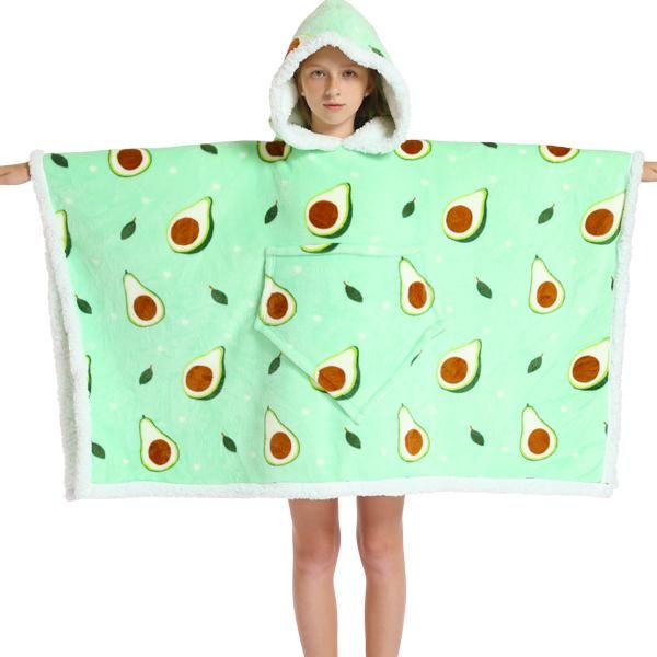 Kids Avocado Hooded Poncho Blanket | Shop Today. Get it Tomorrow ...