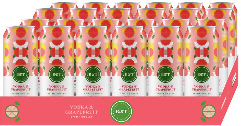 Bowman &amp; Thomas Vodka Grapefruit 24 x 440ml Cans