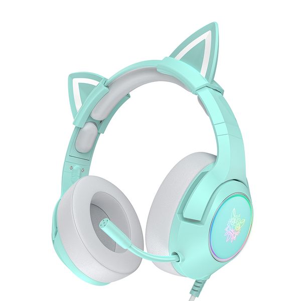 ONIKUMA K9 Cat Ear Gaming Headset 7.1 Surround Sound With RGB LED Light
