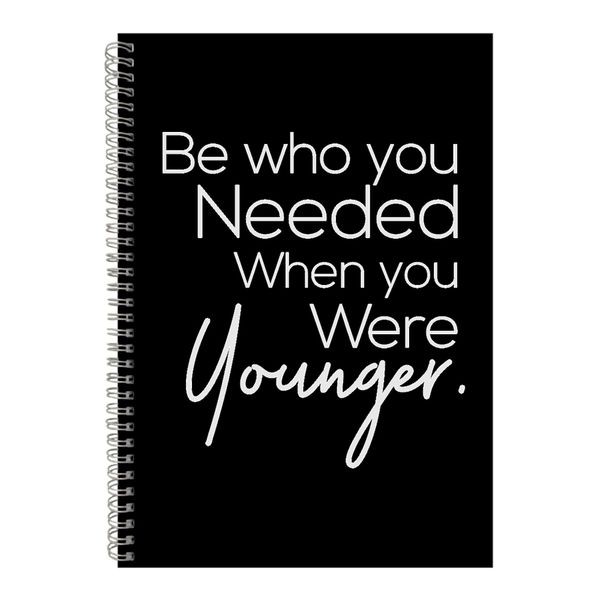 Younger you A4 Notebook Spiral and Lined Motivational Graphic Notepad 147